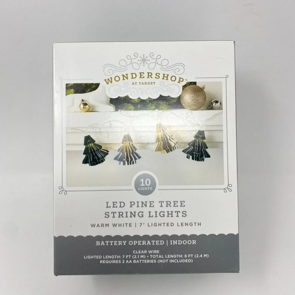 Target 8' Christmas Pine Tree 10 LED Battery Operated String Light Wondershop™